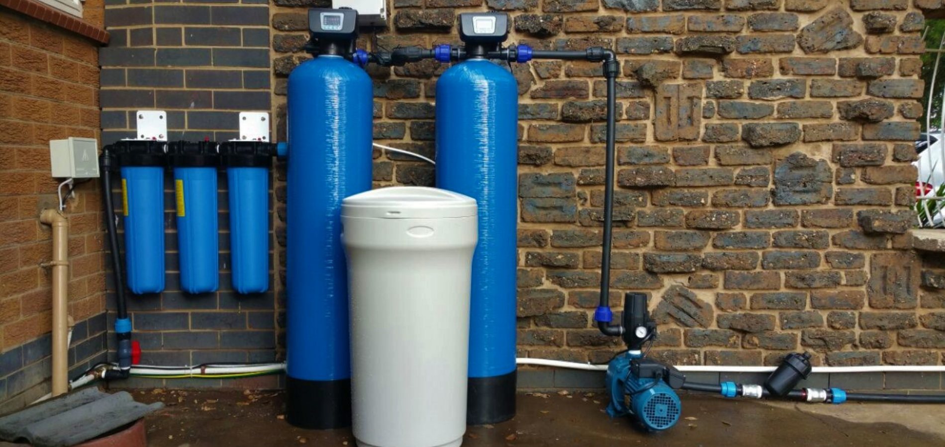A WaterWise SA whole-home filtration and softening system installed at a South African property