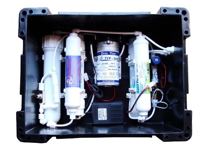 Commercial reverse osmosis installation